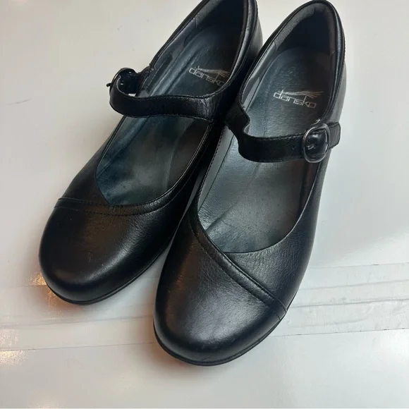 Dansko Black Mary Jane Flats Comfort Shoes Size 39 (8.5) Workwear Everyday - Picture 6 of 8
